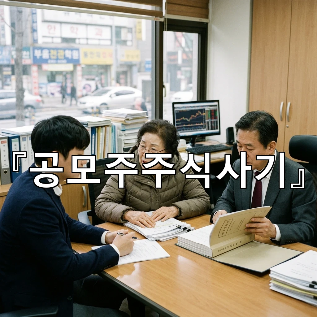공모주주식사기 의심 정황을 읽는 시선과 확인 흐름 정리