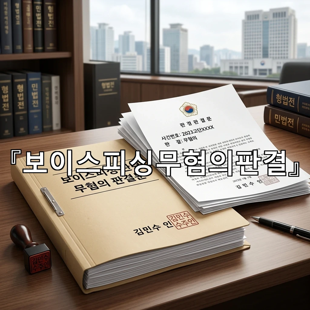 보이스피싱무혐의판결 수사 단계에서 핵심이 된 통화 내용의 의미