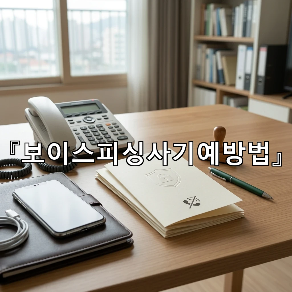보이스피싱사기예방법 의심을 먼저 세우는 순간 피해가 달라집니다