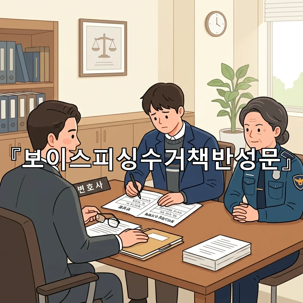 보이스피싱수거책반성문 작성의 시작점이 되는 마음 정리의 흐름