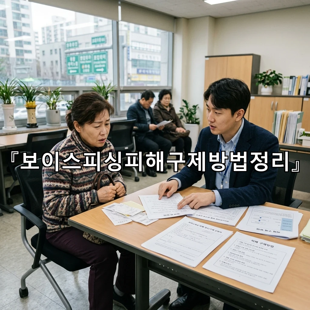 보이스피싱피해구제방법정리 혼란을 줄이는 첫 대응과 기록의 순서