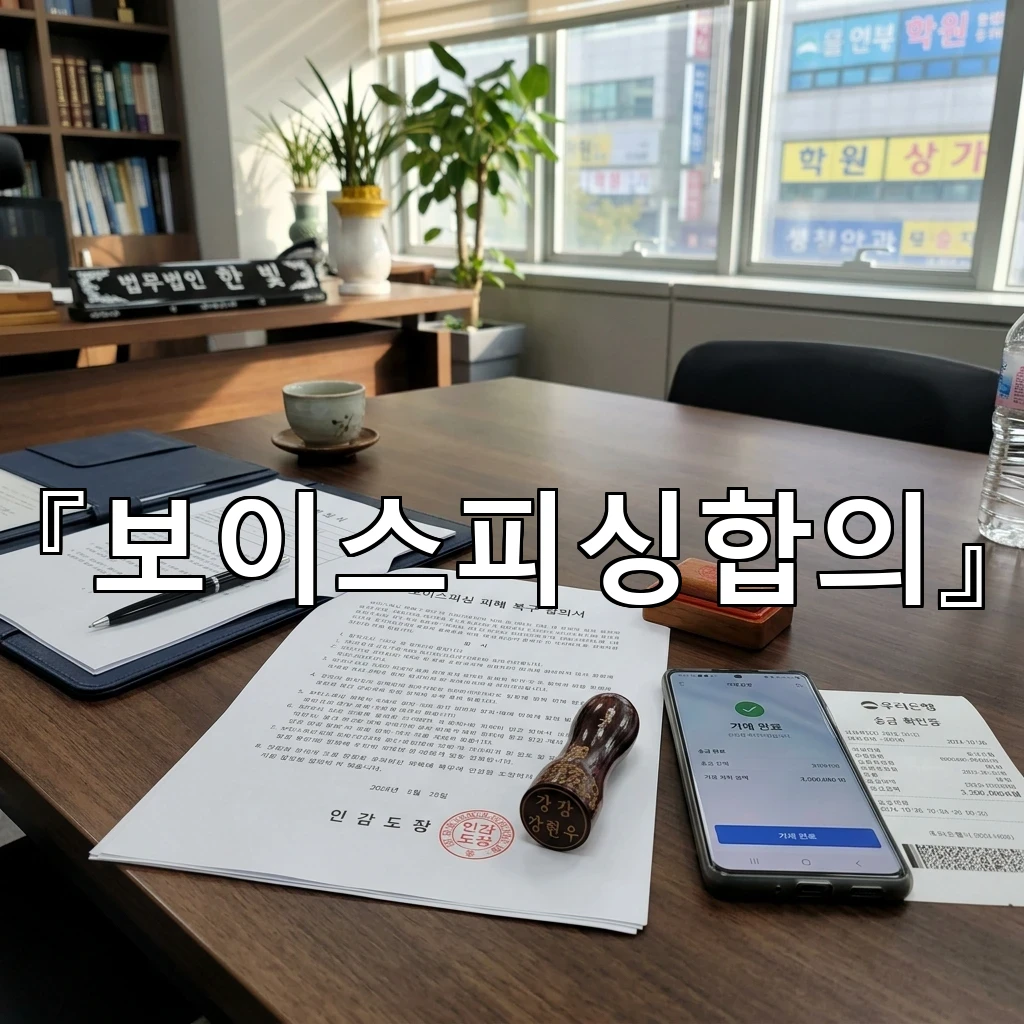 보이스피싱합의는 진술 순서보다 대응의 맥락이 중요합니다