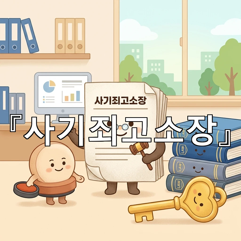 사기죄고소장 준비 전 확인할 핵심 정리와 대응 방향 안내