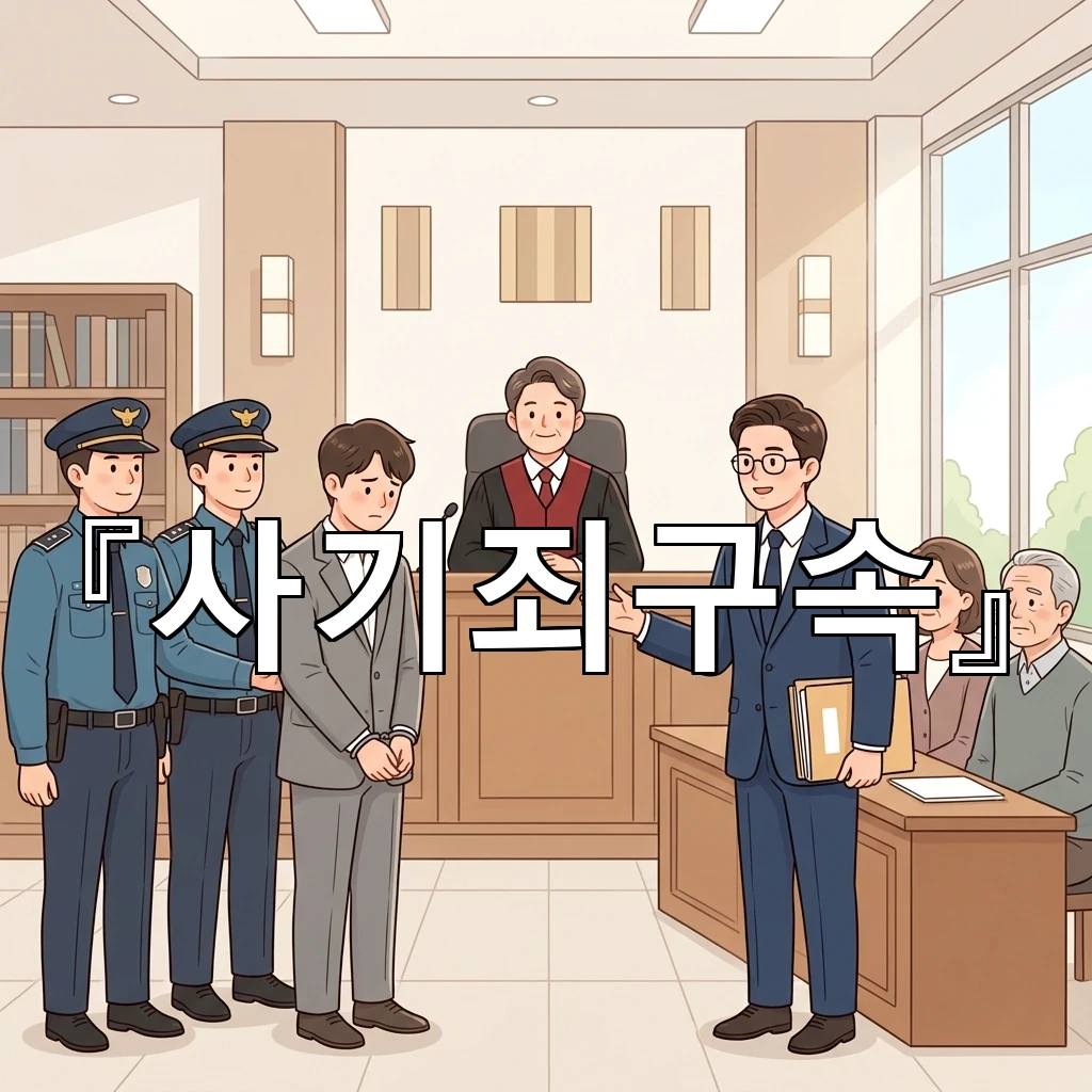 사기죄구속 처음 마주한 순간 알아야 할 대응의 흐름과 준비