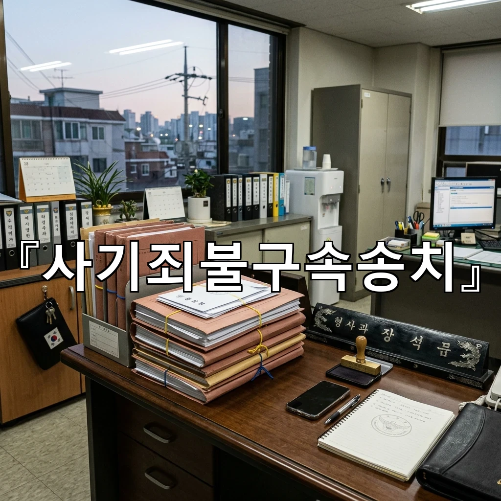사기죄불구속송치 수사 흐름을 읽는 핵심과 이후 대응 방향 정리