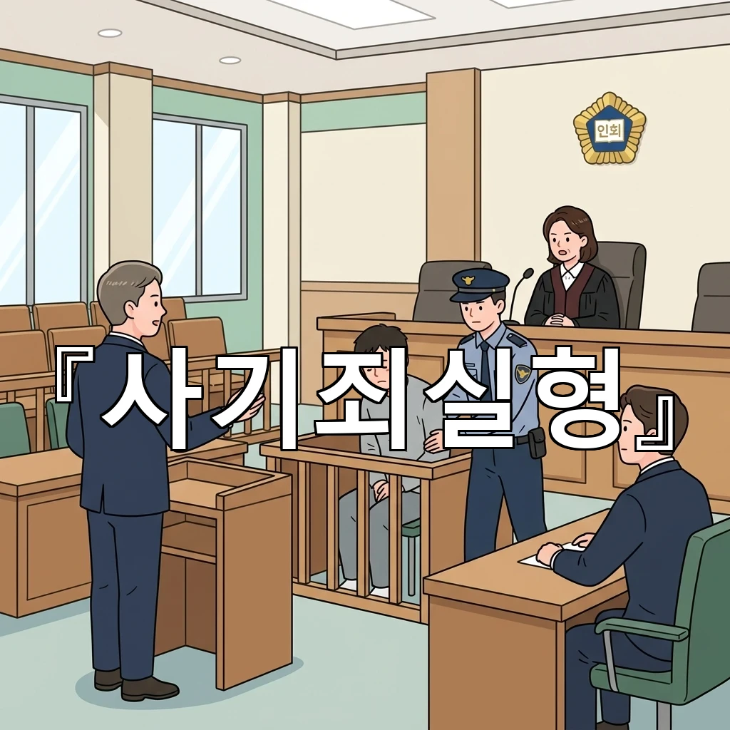 사기죄실형 사건 앞에서 진술 정리가 왜 결과를 바꾸는지