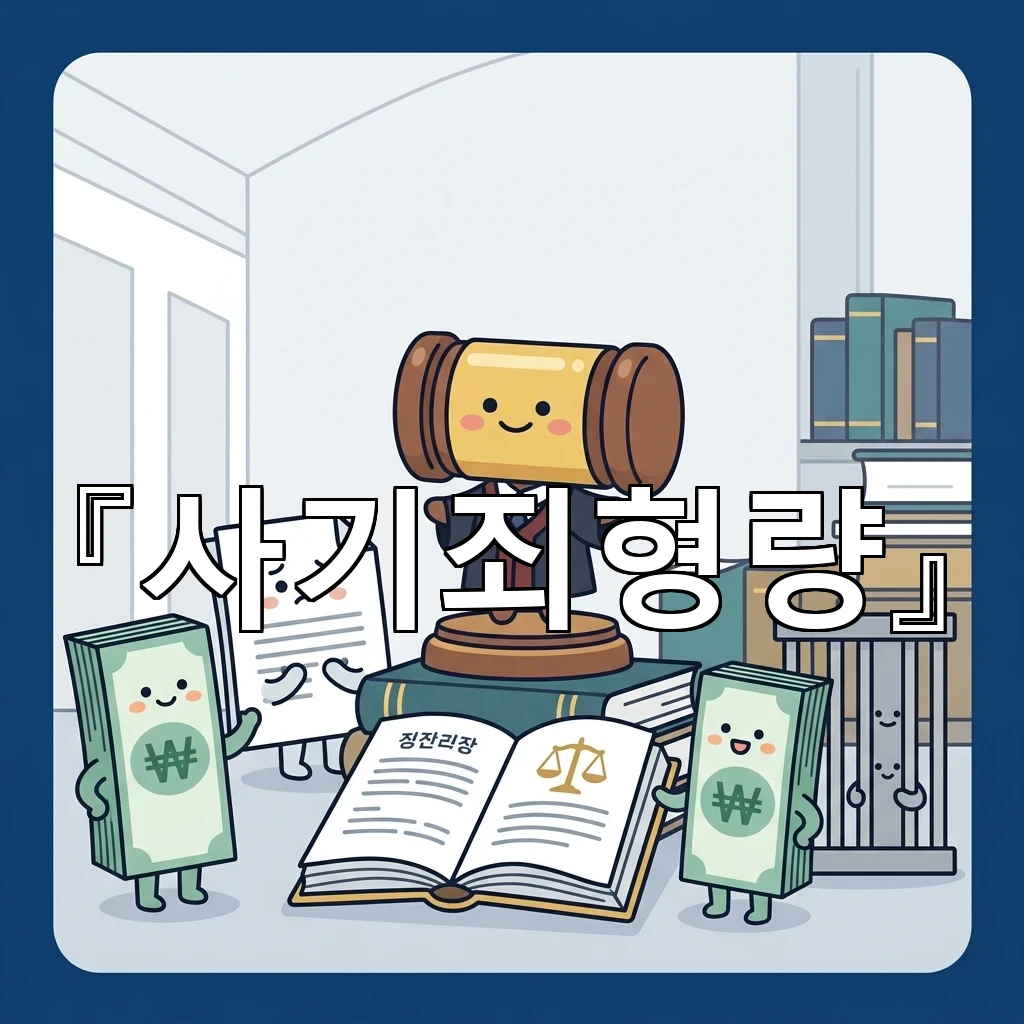 사기죄형량 처음 마주한 사람을 위한 흐름과 판단의 기준 정리