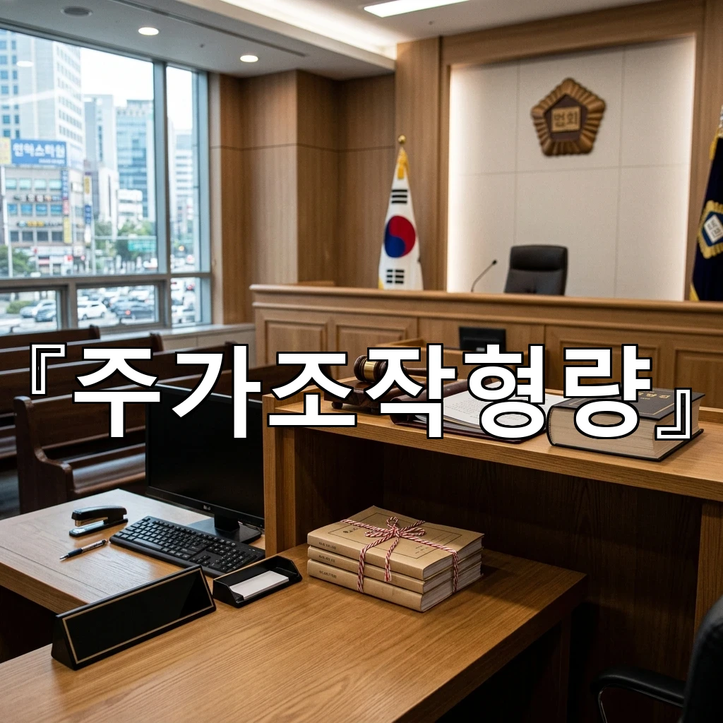 주가조작형량 사건의 흐름을 따라가며 읽는 핵심 판단 기준