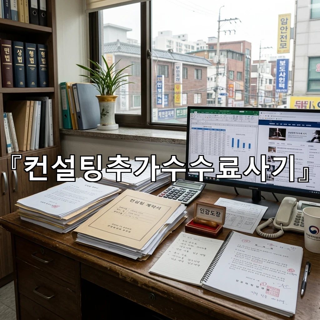 컨설팅추가수수료사기 약정서 문구에서 놓치기 쉬운 함정 해설