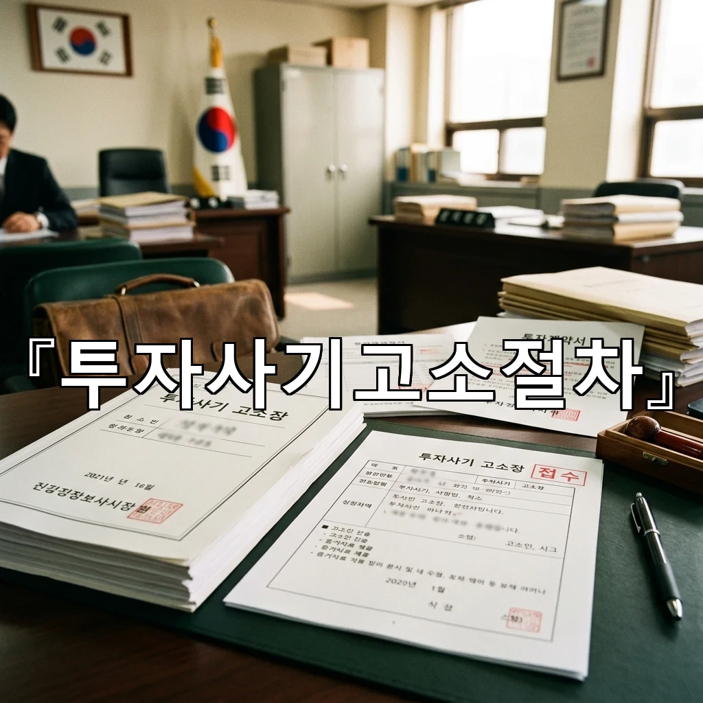 투자사기고소절차 접수 전 챙길 자료와 진술 정리의 중요성