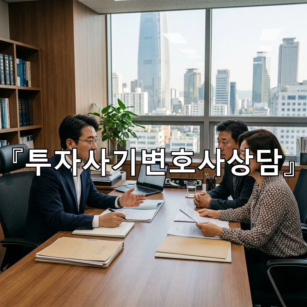 투자사기변호사상담 처음 막막한 순간에 살펴볼 대응 흐름 정리