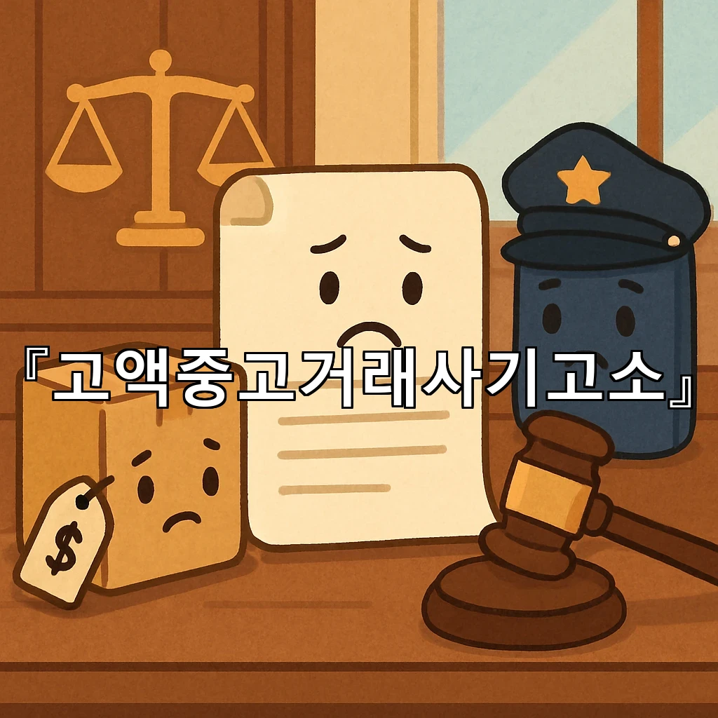고액중고거래사기고소 과정에서 불필요한 오해를 줄이는 설명 방식