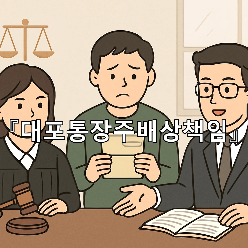 대포통장주배상책임