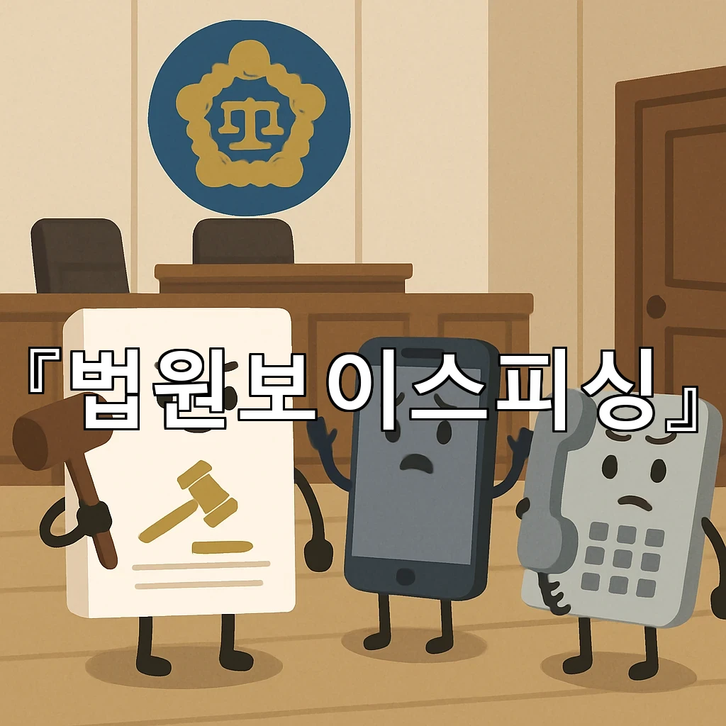법원보이스피싱 통지로 오해하기 쉬운 장면과 구별 포인트