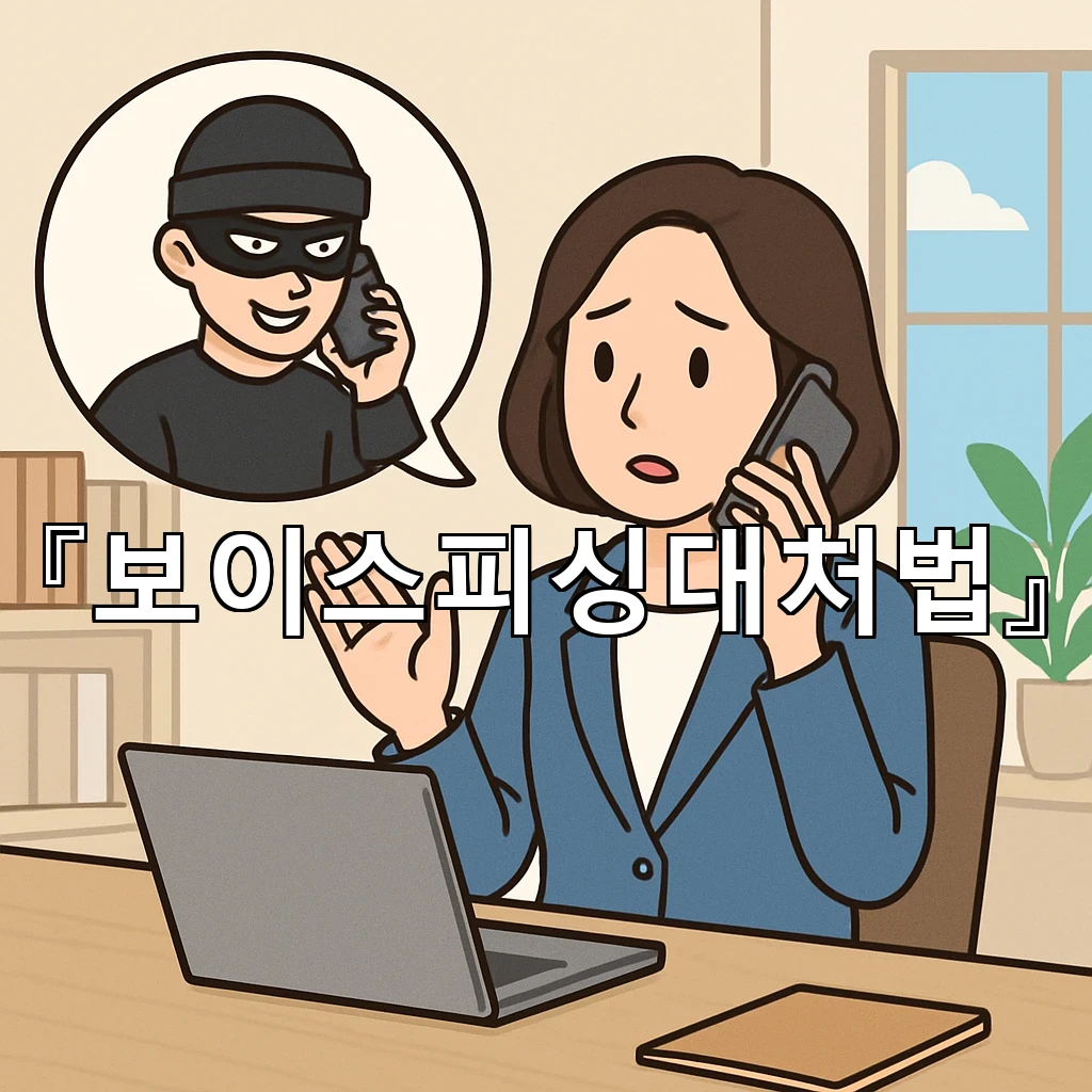 보이스피싱대처법 통화 멈추고 확인하는 순간이 가장 중요합니다