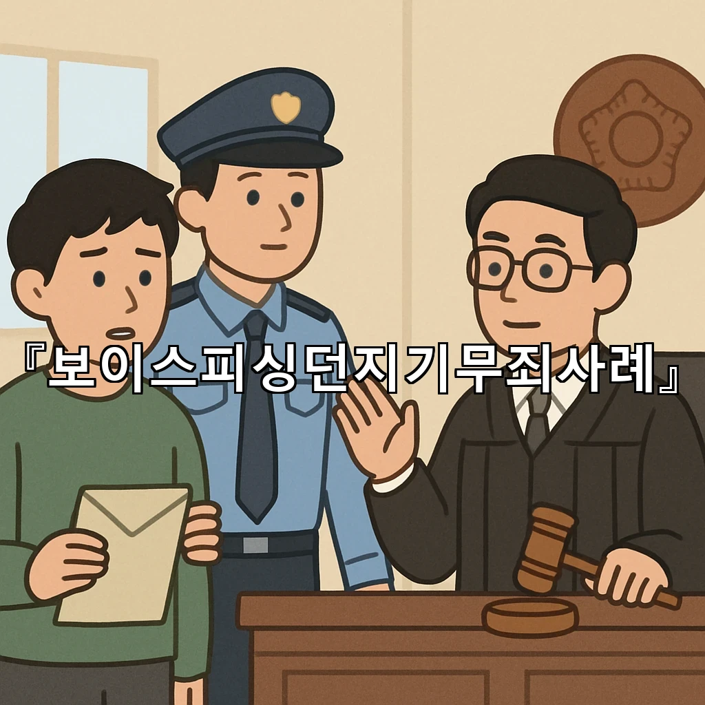 보이스피싱던지기무죄사례 연루 경위와 무죄로 이어진 진술의 핵심