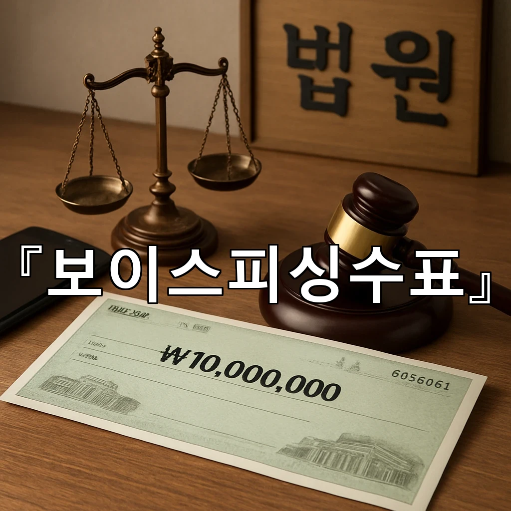 보이스피싱수표 거래 뒤에 숨은 흐름을 읽어내는 핵심 시선