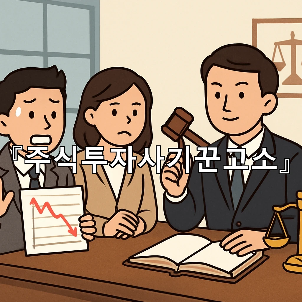 주식투자사기꾼고소 피해 정황을 정리해 대응 순서를 잡는 법