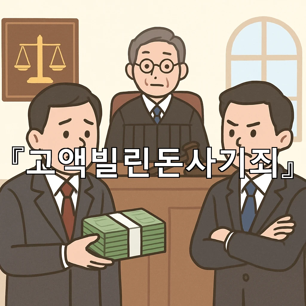 고액빌린돈사기죄 금전 오해를 줄이는 말의 경계와 대응 흐름