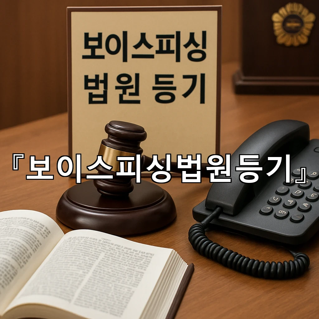 보이스피싱법원등기 통지 뒤 마음이 복잡할 때 살펴볼 갈림길
