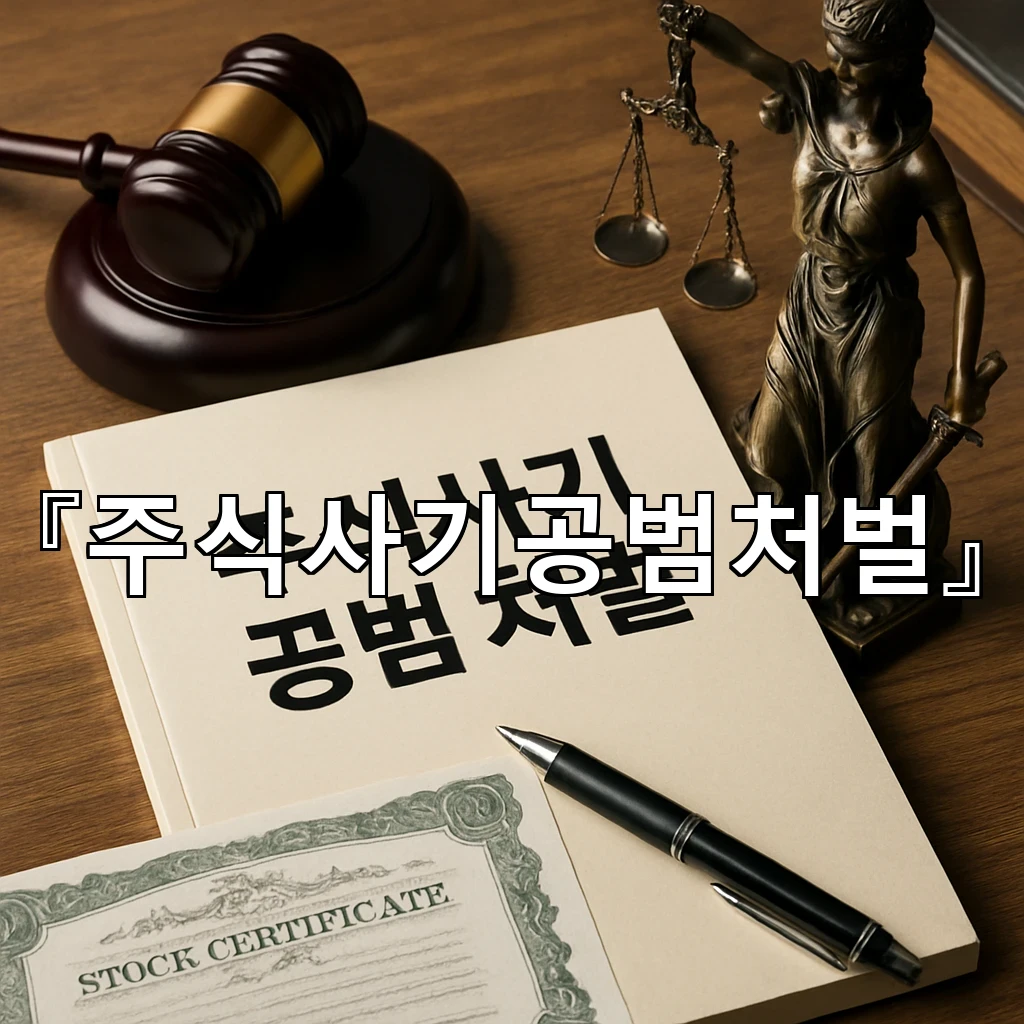 주식사기공범처벌 단순 소개와 가담의 경계가 중요한 이유
