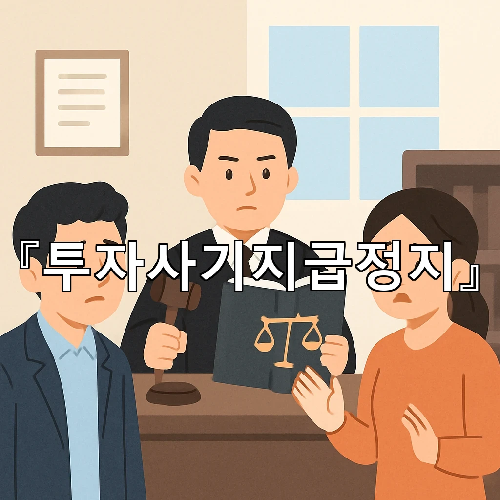 투자사기지급정지 흔들린 자금 흐름을 다시 세우는 첫 점검 기준