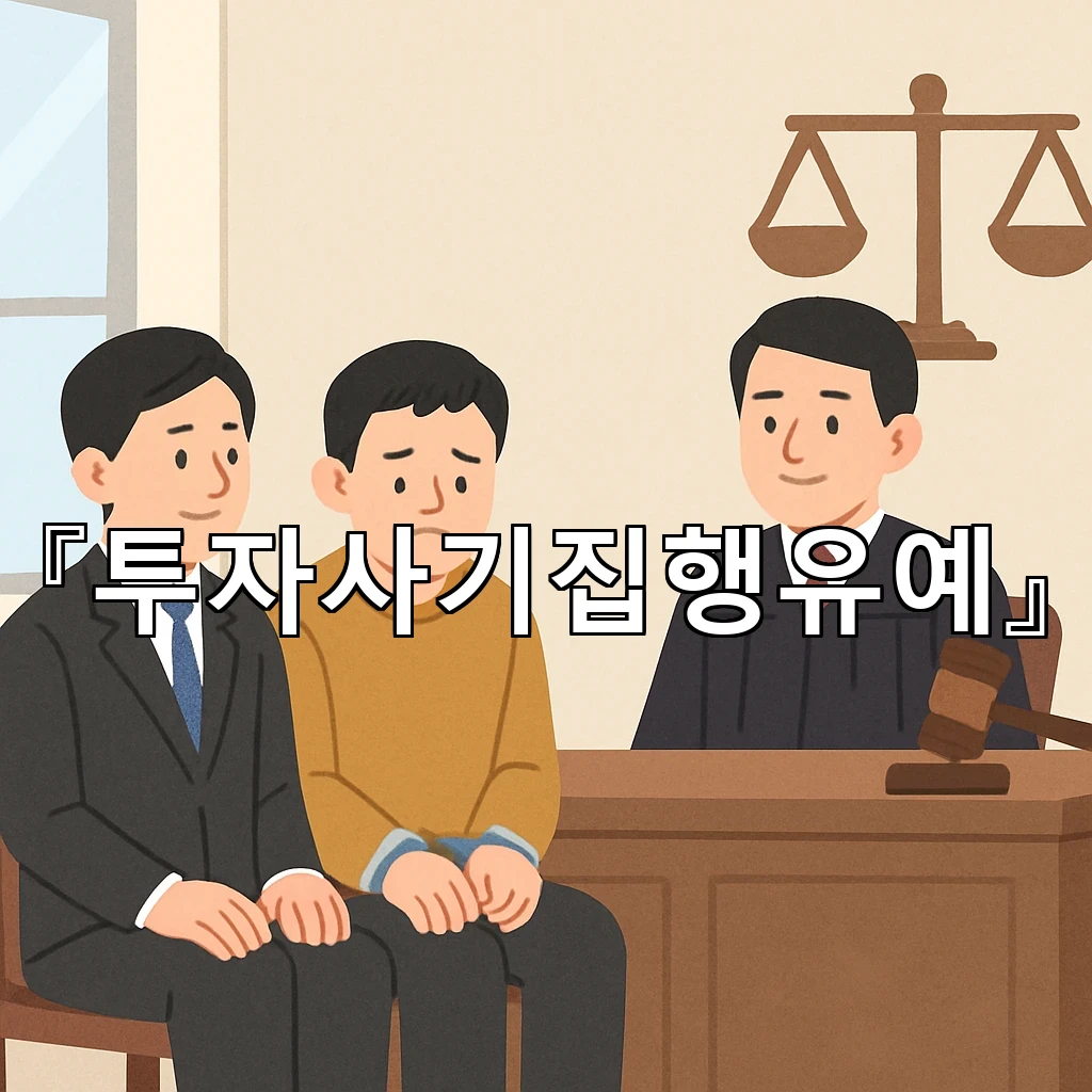 투자사기집행유예 혐의 정리부터 진술 방향까지 차근차근 살펴보기