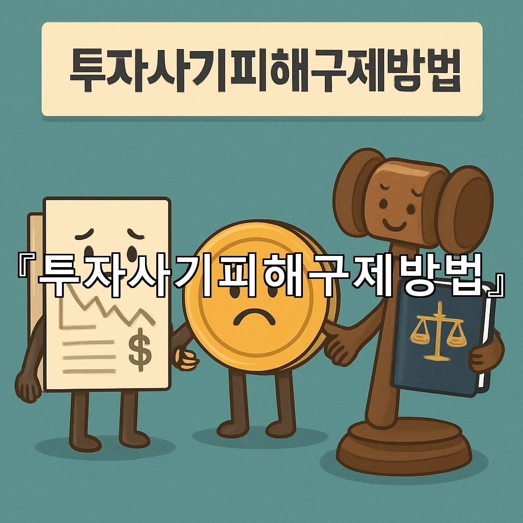 투자사기피해구제방법 혼란스러운 상황에서 먼저 챙길 판단 기준