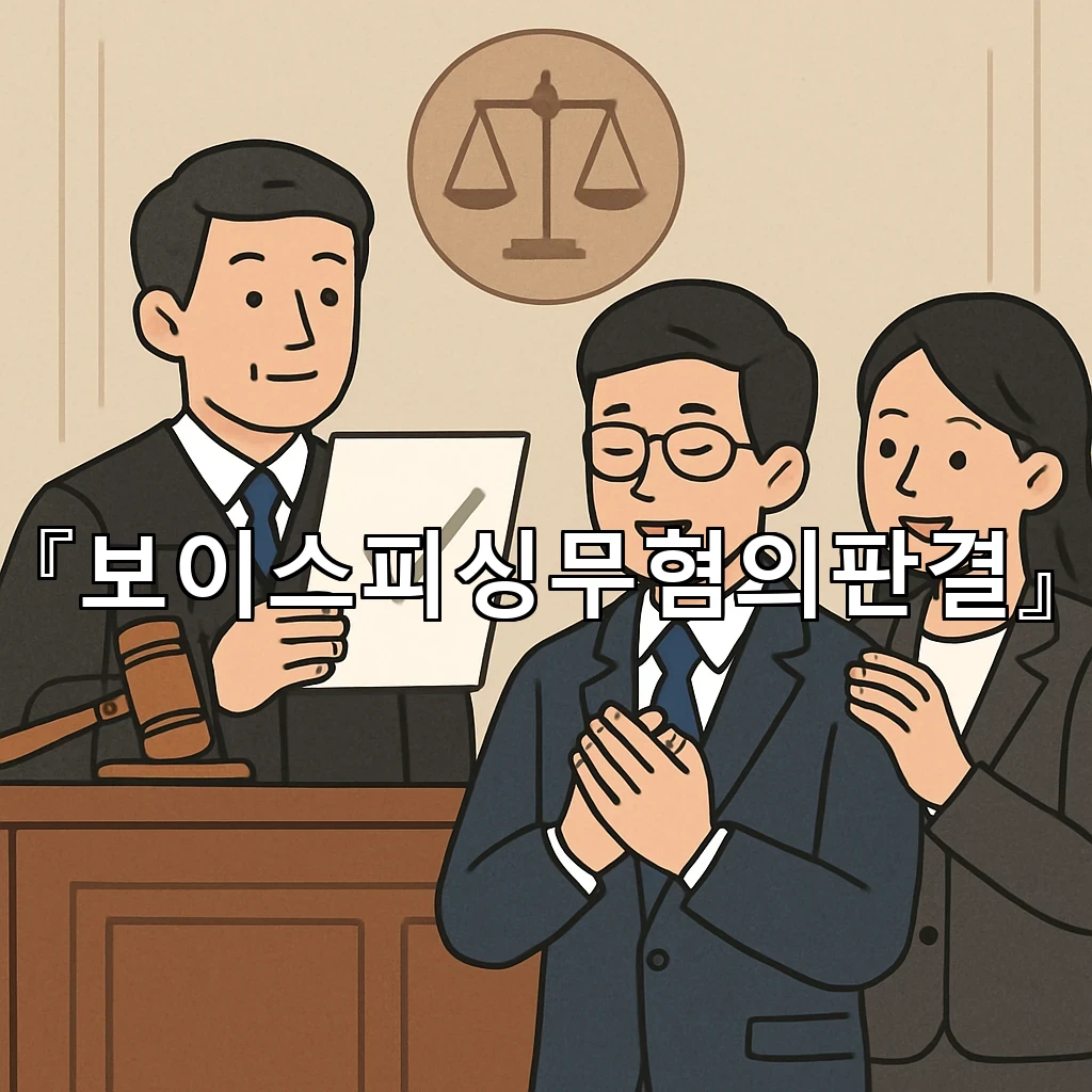 보이스피싱무혐의판결 억울함을 비운 뒤 남은 정리를 돕는 시선