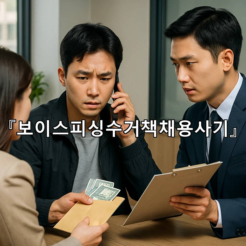 보이스피싱수거책채용사기 상황에서 남는 기록과 참여 인식의 차이