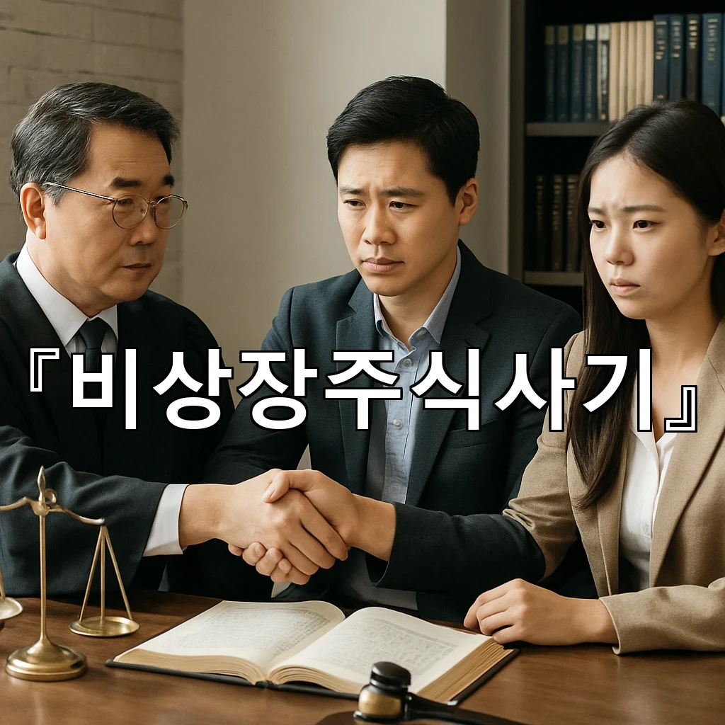 비상장주식사기 거래 흐름을 읽는 순간 놓치기 쉬운 신호들 정리