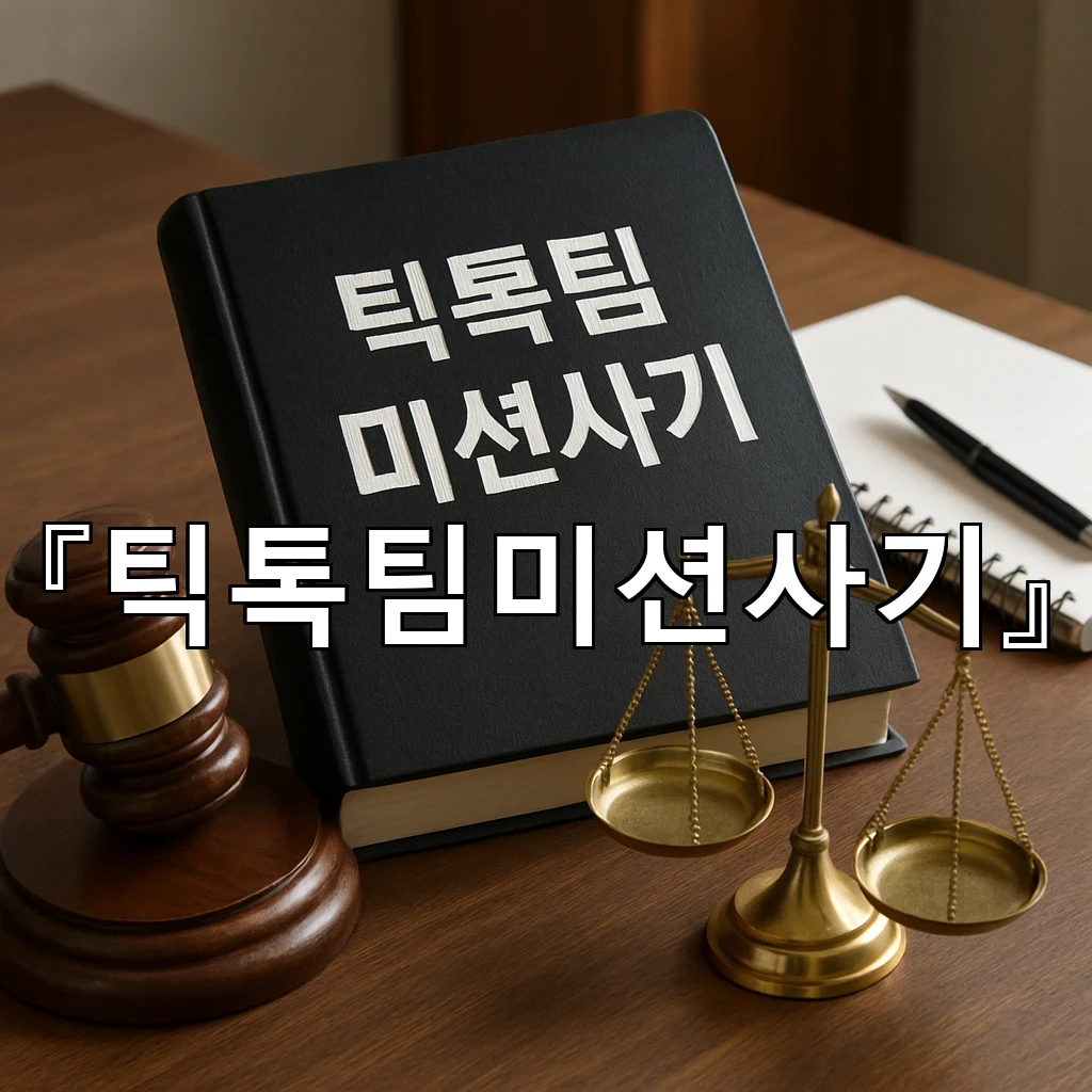 틱톡팀미션사기 의심 징후를 살피는 현실적인 점검 기준 정리