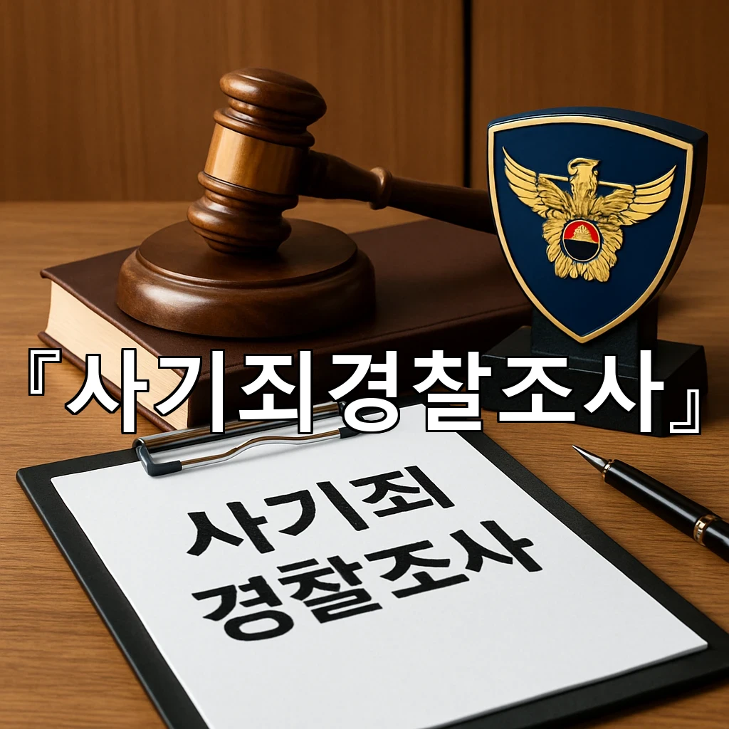 사기죄경찰조사 시작 전 알아두면 흔들리지 않는 핵심 흐름 정리