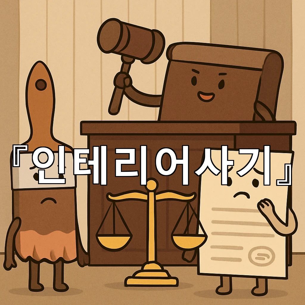 인테리어사기 계약서보다 먼저 살펴야 할 현장 확인의 핵심 기준