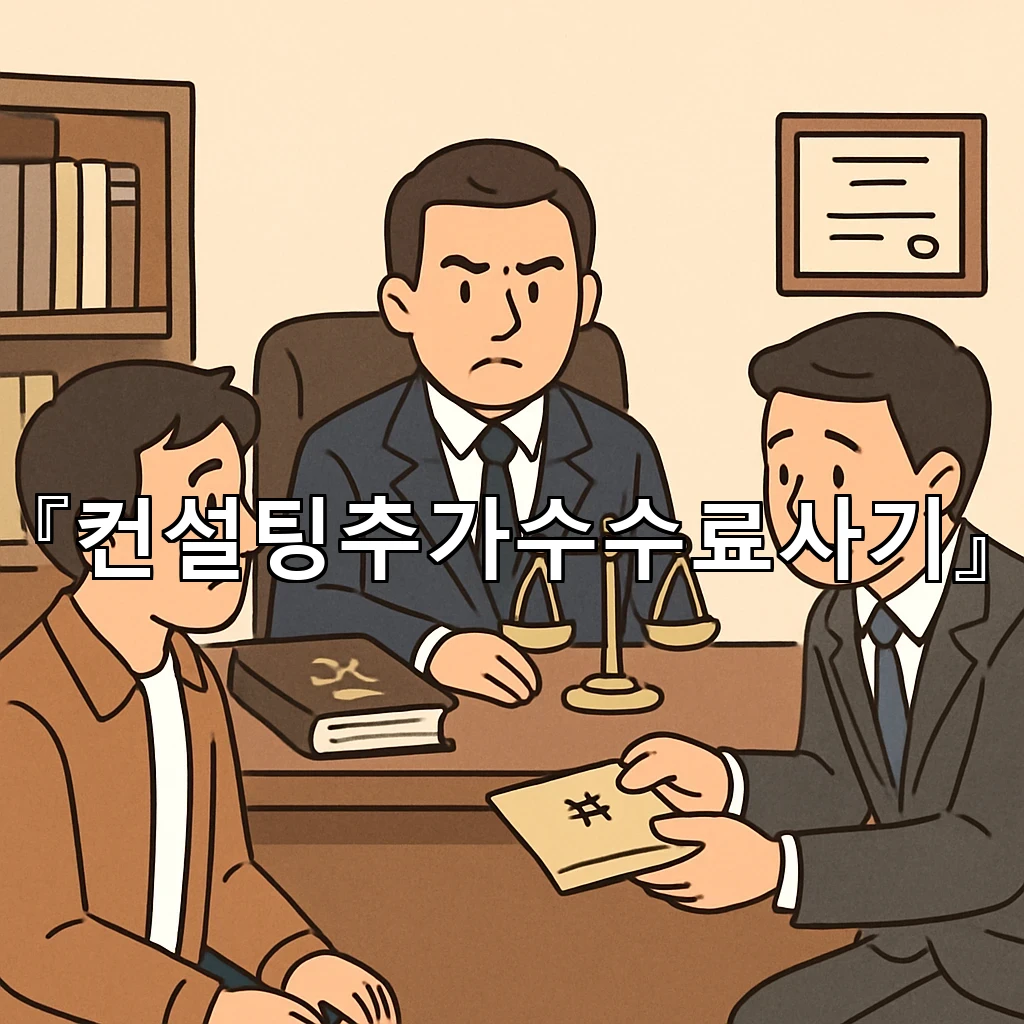컨설팅추가수수료사기 처음 계약을 볼 때 확인할 흐름 정리