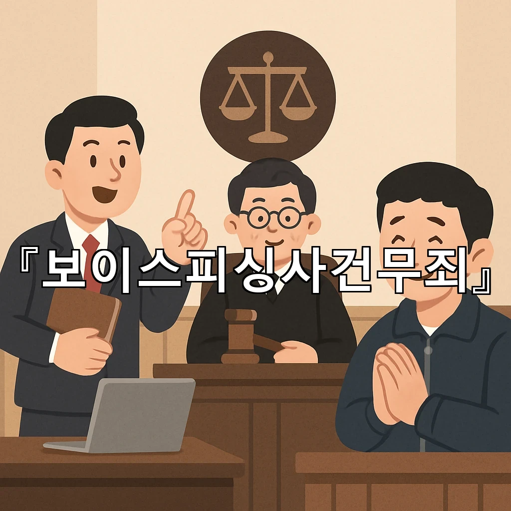 보이스피싱사건무죄 흐름을 바꾼 사실 확인의 세밀한 전략